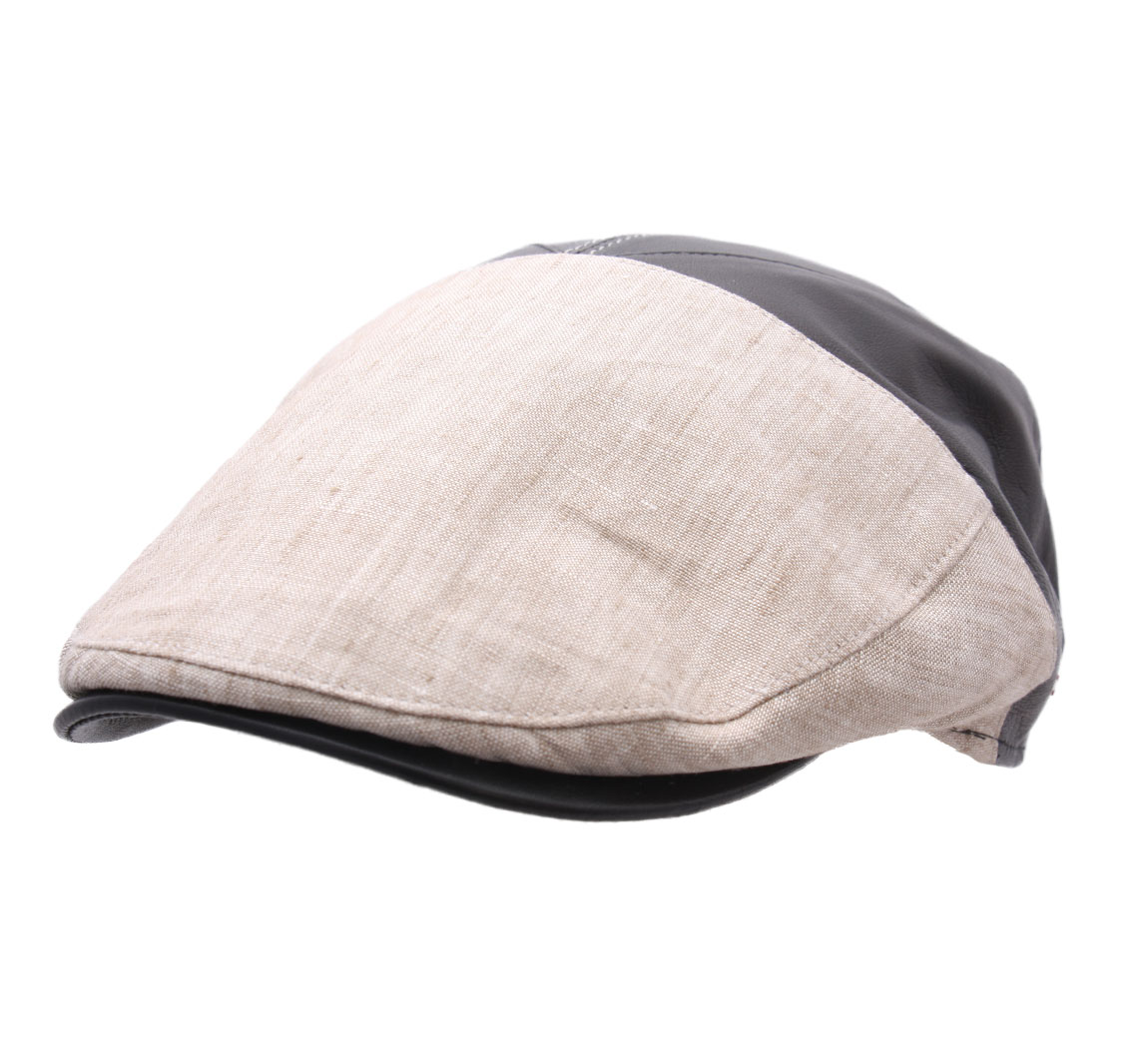 casquette Cuir et Lin casquette Cuir et Lin